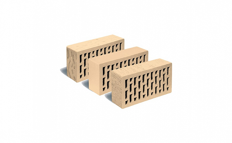 Кирпич утолщенный ЛСР пустотелый пшеничный тростник M150 250*120*65 мм