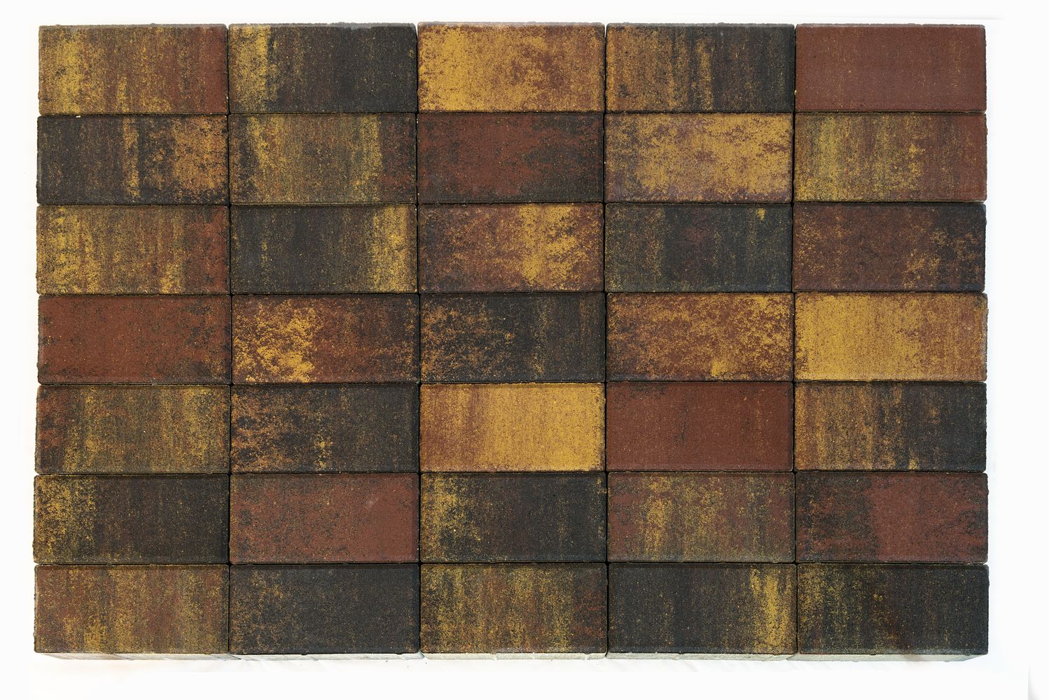 Тротуарная плитка BRAER II «Прямоугольник» Color Mix Тип 3 «МАЛЬВА»