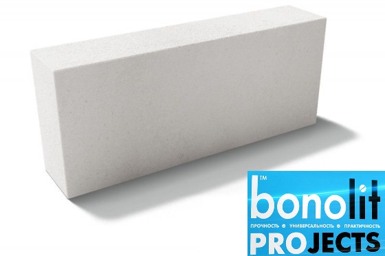 Газобетонные блоки Bonolit Projects (г.Электросталь) D500 B3,5 600х200х150